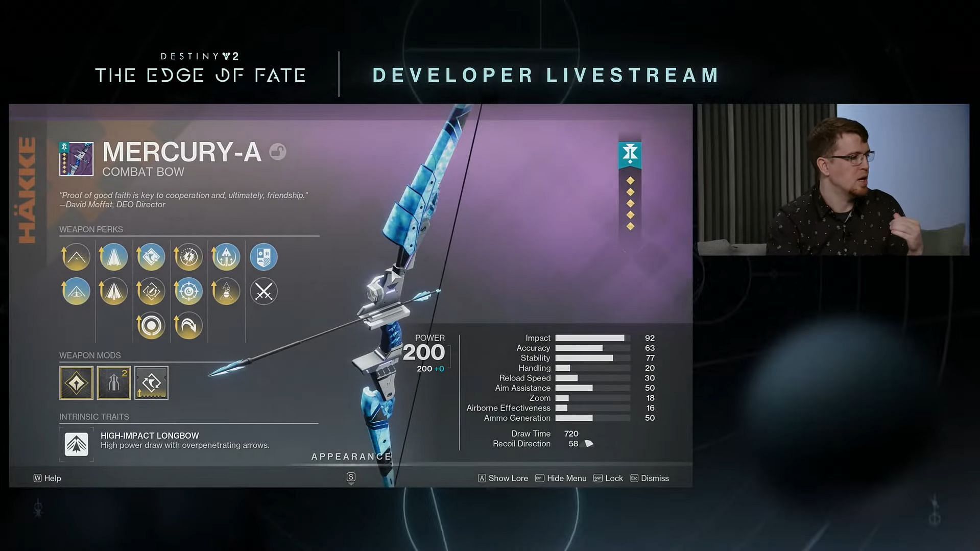 Longbow Framed Combat Bow (Image via Bungie)